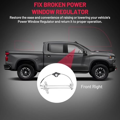 Image of BDFHYK 740-665 Power Window Regulator Without Motor Front Right, Compatible with 1992-2011 Ford Crown Victoria, Compatible with Mercury Grand Marquis, Compatible with 2003-2004 Mercury Marauder