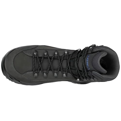 LOWA Men's Renegade EVO GTX MID Boot, Anthracite/Steel Blue, 8 M US2