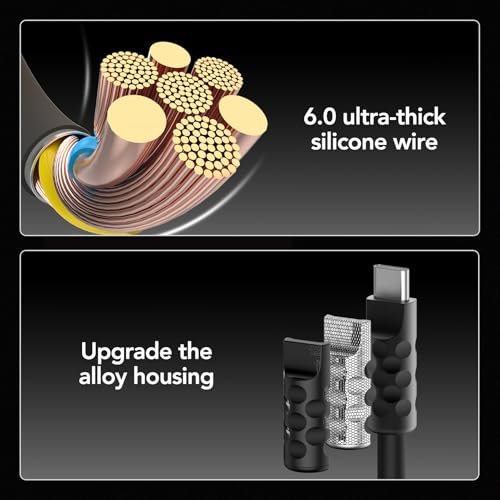 MFish 4-in-1 Universal Multi USB Charging Cable – 240W Max Fast Charger Cord with Multiple Connectors for iPhone 16/15/14/13, iPad, Samsung, MacBook, Tablets & More - Image 6