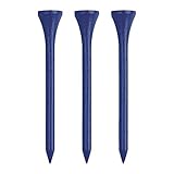 Wood Golf Tees, Dark Blue, 3.25