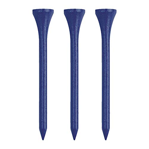 IZZO Golf Wood Golf Tees, 3.25 Inch, Dark Blue (Pack of 200)