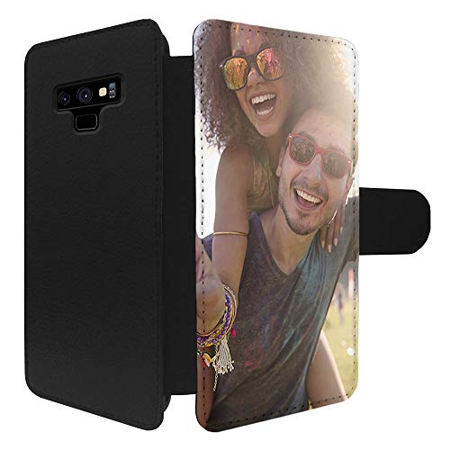 APRIL Funda Personalizada Cuero Tipo Libro Samsung Galaxy Note 2 3 4 5 Note 8 9 S4 S5 S5 Neo S6 S6 Edge S6 S7 Edge S8 S8 S9 Plus con la Foto y el...