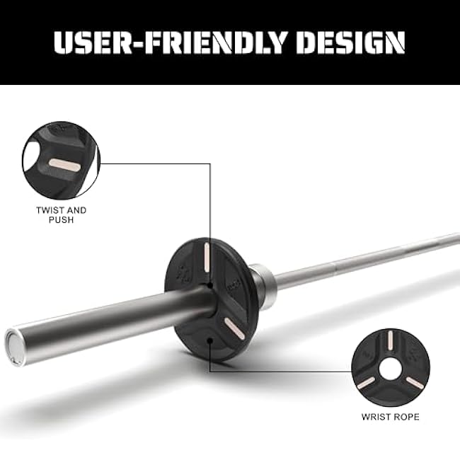 Cast Iron Plate Weights by Tribe WOD- Gym Weights for Men and Women, Cast Iron Plate Weights 1 of 2, Rubber and Steel Weights for Lifting (1 Plate)