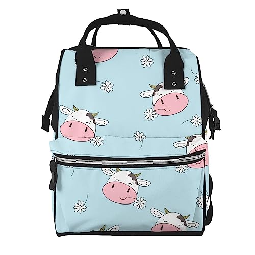 Grand sac à dos ordinateur portable et langer fermeture éclair pour voyage multicolore