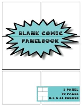 Blank Comic Panelbook: Blank Template Notebook Large Size 8.5x11 Inch 5 Panel 90 pages Create & Draw Your Own Comics Strips Pages Panel Blank Book ... Layout (Blank Comic Strips Panelbook Layout)