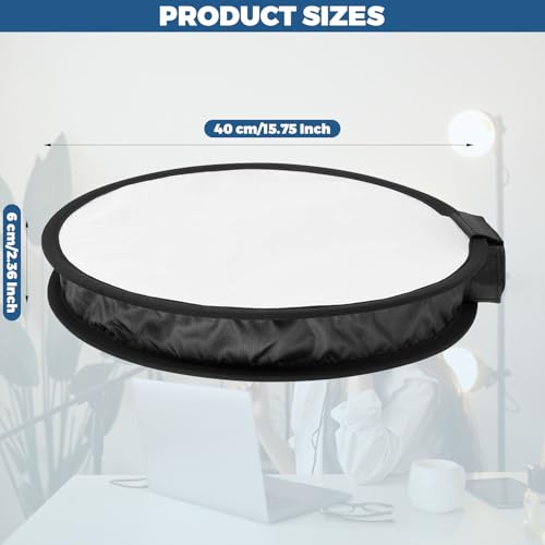15.75 Inch/40 cm Round Softbox Speedlite, Portable Studio Flash Diffuser Light Softbox, Speedlight Umbrella Softbox with Carrying Bag for Portrait and Product Photography