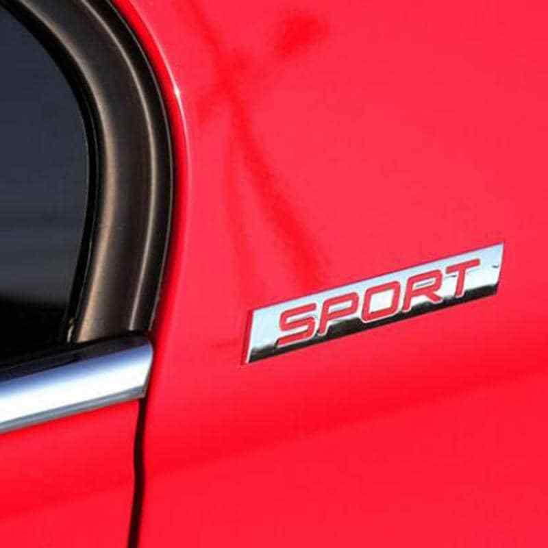 AUTOZOCO Emblema Adesivo Sport Argento 13,5x2 Cm – Decorazione Metallica Per Auto, Cofano E Valigetta – Universale E Resistente - 4