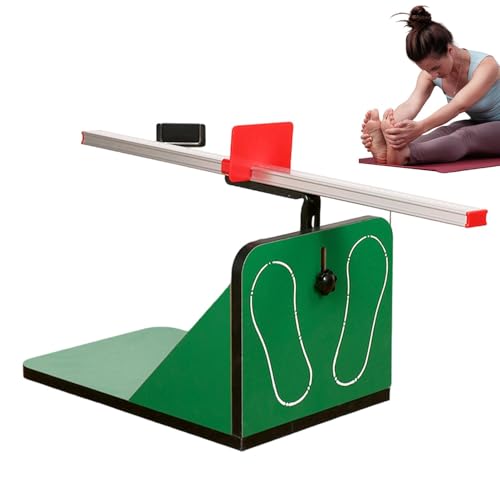 Sit Reach Box - Tester de ligamentos, Equipo de prueba de flexibilidad | Probador de evaluación de flexibilidad de SIT y alcance preciso con escala, herramienta de medición portátil y barra de elevaci