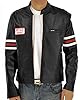 Aksah Fashion Men's House of Md Hugh Laurie Dr. Gregory Black Bomber Leather Jacket #1