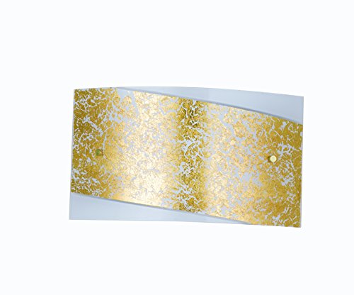 F.A.N. EUROPE Lighting I-PARIS/3520 lámpara de pared E27, 60 W, Oro, Blanco, 20x35