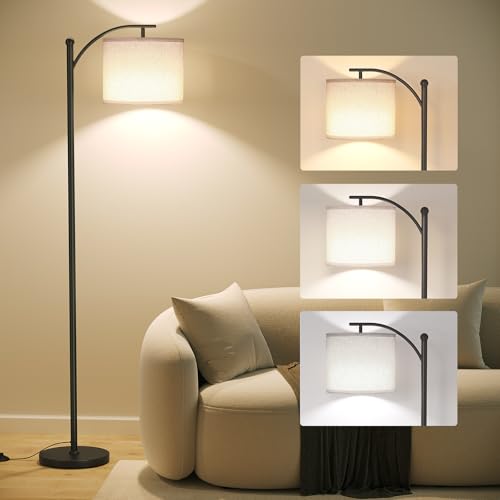 SUNMORY Arc Floor Lamp with Adjustable Shade