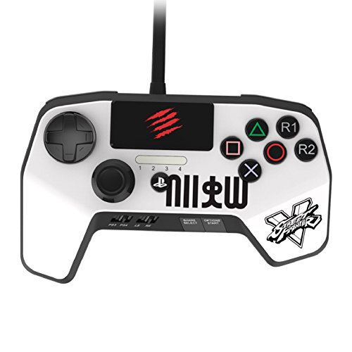 New Improved D-Pad - Mad Catz Street Fighter V FightPad PRO for PlayStation4 and PlayStation3 - White - PlayStation 4 New Improved D-Pad - Mad Catz Street Fighter V FightPad PRO for PlayStation4 and PlayStation3 - White - PlayStation 4