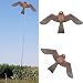 Cerf VolantAdulte Grand Faucon Protéger Cultures Agriculteurs, Manches À Air Cerf-Volant Grand Faucon Jardin Effaroucheur Agricoles Oiseau (140x85cm)