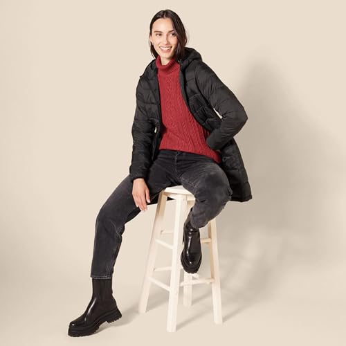 Image of Amazon Essentials Women's Long Sleeve Fisherman Cable Knit Turtleneck Sweater (Available in Plus Size)