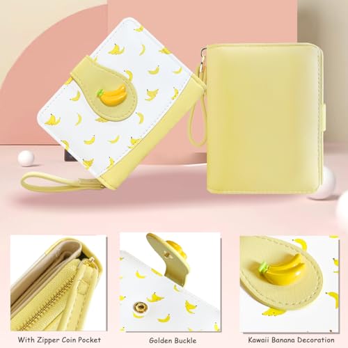 Image of Sunwel Fashion Girls Cutest Prints Wallet Card Slots Small Wallet with Zipper Coin Pouch Wallet for Women