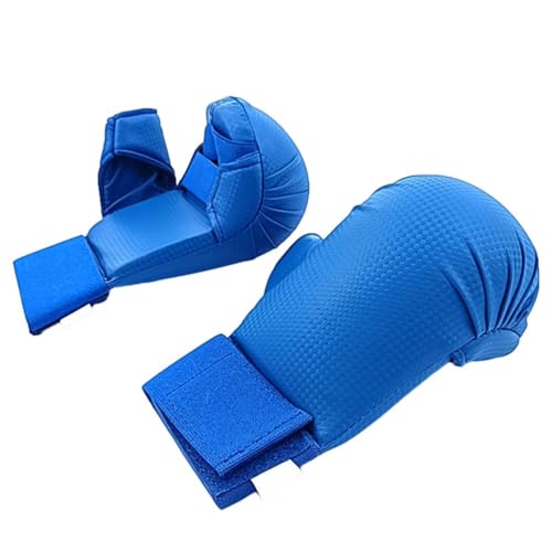 Tubayia Guantes de boxeo, guantes de artes marciales mixtas, guantes transpirables, guantes de kickboxing para Muay Thai, Grappling Sparring Workout MMA (azul L)