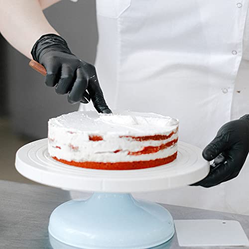 Swiftgrip Disposable Nitrile Exam Gloves, 3-Mil, Black Nitrile Gloves Disposable Latex Free For Medical, Cooking & Esthetician, Food-Safe Rubber Gloves, Powder Free, Non-Sterile, 100-Ct Box (Medium) #TOP5