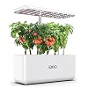 iDOO Hydroponics Kweeksysteem, Indoor Kruidentuin Starter Kit met LED Grow Light, Slimme tuinplanter voor thuiskeuken, automatische timerontkiemingskit, in hoogte verstelbaar (7 peulen)
