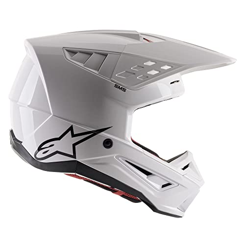Alpinestars S-M5 Solid Glossy White Helmet #TOP15