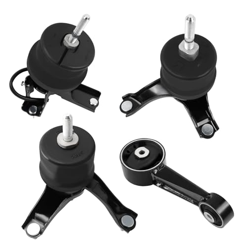 Engine Mount and Trans Mount kit Compatible with 2007-2017 Camry & 2008-2012 Avalon 3.5L V6 Engine, Replace # A42017HY 123600P030 A4288 123720H090 A62036HY 123620P010 A4259 123630P090 4PCS