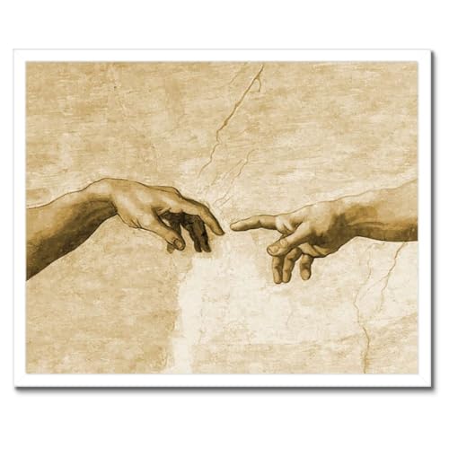 Poster Création d'Adam cadre noir 50x40 cm : habillez facilement vos murs blancs vides