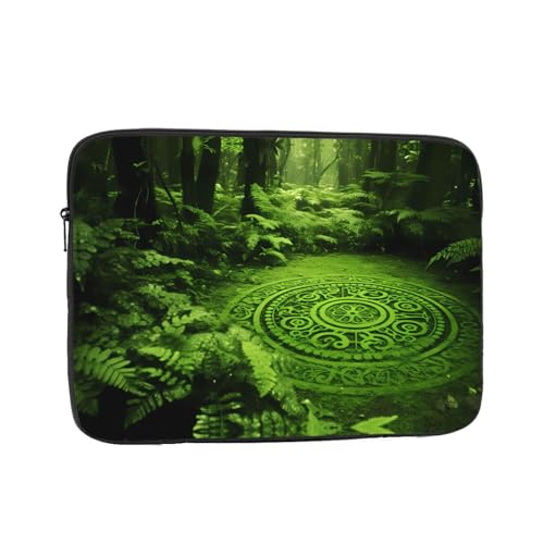 Forest Mystery Totem Laptop Sleeve Case 15 Inch Suitable For Notebook Computer Tablet Traveling Carrying Simple Case