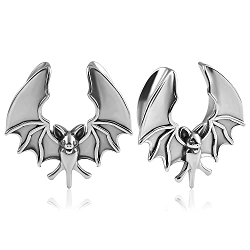 Tunnels D'Oreille (Ear Plugs) En Bois Naturel Noir - Pour Extension De Piercing, Taille 0g (8mm) à 1" (25mm) - 7