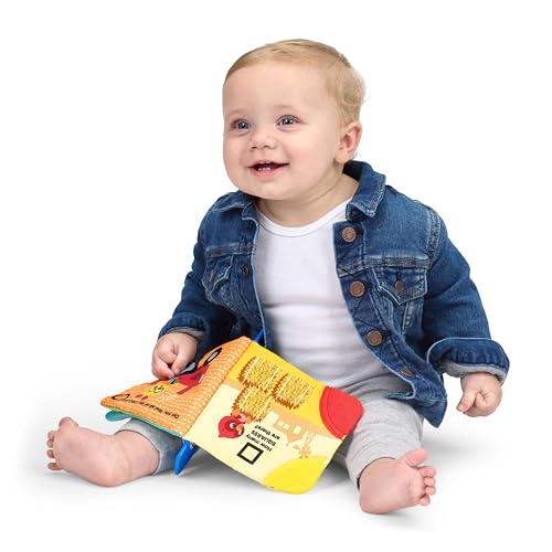 Image of Baby Einstein Farm Explorers Shapes at The Farm Teether Book, Multisensory, Ages Newborn and Up