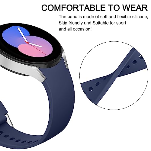 Tobfit Pulseira feminina de silicone macio esportiva sem lacunas para Galaxy Watch 7 6 5 4 FE de 40