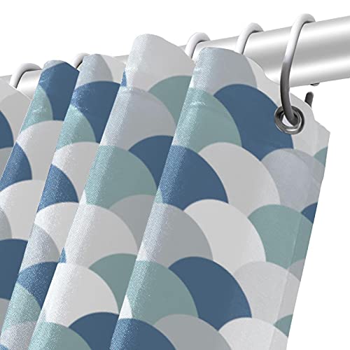Rideau de douche queue de sirène bleue 183x183 cm Motif 01 - 6