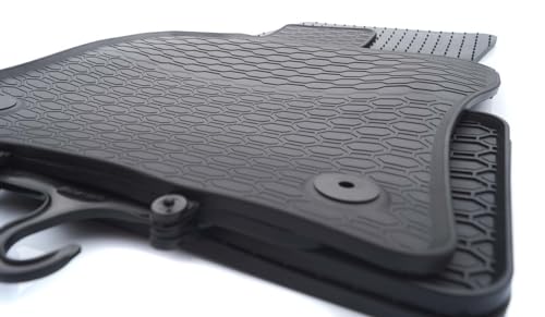 Gummimatten passend für VW Tayron (4er Set) Gummi Matten Fußmatten Antirutsch Wetterfest Geruchsneutral Schwarz Fahrzeugmatten NEU