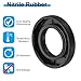 PATIKIL EU Radial Shaft Seal, 2 Pcs 22mm x 40mm x 7mm Nitrile Rubber TG4 Oil Seal for Bearing Shaft Oil Pumps Engines, Black