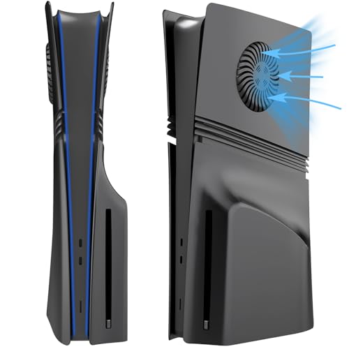 Placche di copertura per PS5 Pro Disc Edition custodia di ricambio con prese daria di raffreddamento traspiranti buon pannello di dissipazione del calore guscio in ABS personalizzato per console