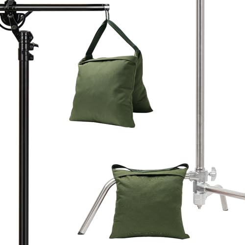 Sacs de sable vert militaire Aimosen Lot de 4 sacoches lestage pour support photo et trépied