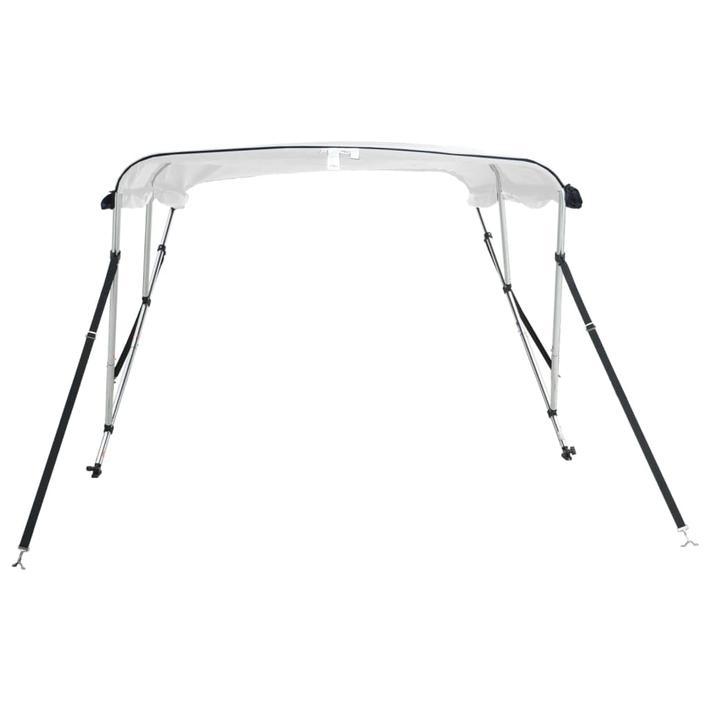 vidaXL Daszek bimini ze ściankami, 3 pałąki, 183x(170-182)x137 cm, daszek do łodzi, bimini do łodzi, daszek bimini, daszek do łódki