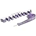 Jorzer Yoga Strap Elastic Stretching Strap 45inch 9 Loop Dual Layer Numbered Stretch Band Polyester Cotton Yoga Accessories for 141-160cm Height, Purple Resistance Bands.