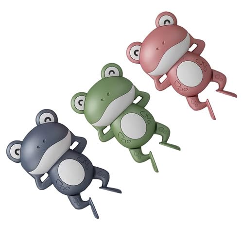 Remarks Japan カエル 動くおもちゃ 3個入 お風呂 水遊び かわいい 3色セット 巻き上げ ゼンマイ仕掛け 子供 おもちゃ