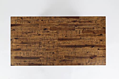 Jofran Inc. 1510-11 Jofran Cannon Valley Rustic Industrial Trestle Acacia Coffee Table thumb #8