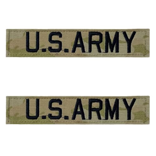 U.S. Army OCP Name Tape with Hook Fastener (Military Issued)-Veteran Owned Business-2 Pack