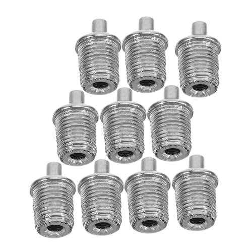 PRETYZOOM 10 Piezas Cabeza de tensión de la cuerda Abrazadera de cable resistente Sujeción de cable de hierro abrazadera de clip de cable de cuerda de alambre planchar Silver