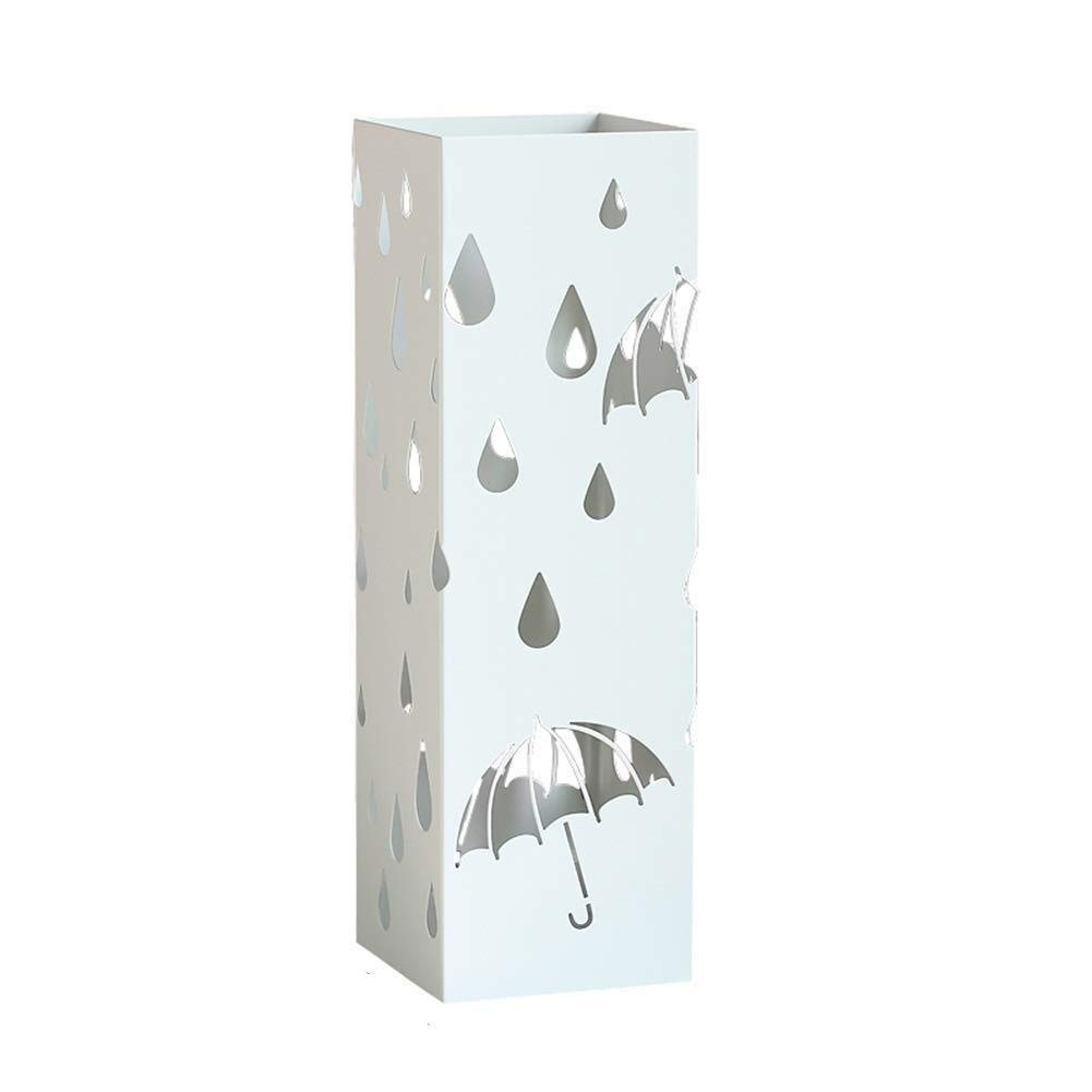 Porte-parapluie blanc pour un hall d'hôtel ou un bureau moderne et toujours au sec