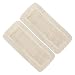 OKAEI Wischmopp Bezüge 40 cm Beige, 2er Set – Baumwoll Wischbezug für Bodenwischer – Ersatzbezüge für Klapphalter – Starke Schmutzaufnahme für Trocken- & Nassreinigung