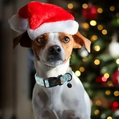 Image of Christmas Dog Collar,Adjustable Gingerbread Pet Collar,Chriatmas Puppy Collars for Small Medium Large Dogs, L,Neck 16-24in