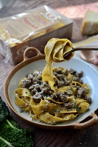 Pappardelle rigate, breite Bandnudeln