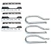 Direct Store Parts Kit DG111 Replacement Nexgrill 720-0011,720-0047-U Gas Grill Burner and Heat Plate - 3 Pack (Stainless Steel Burner + Stainless Steel Heat Plate)