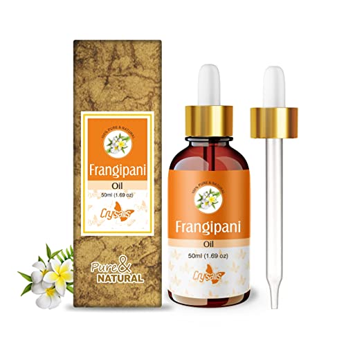 Image of Crysalis Frangipani oil (Plumeria) Oil |100% Pure & Natural Undiluted Essential Oil Organic Standard| Perfect For Massage Oil, |Aromatherapy Oil| 50ml With Dropper