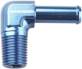 Raccord Coude 90° Aluminium Noir 3/4 NPT Mâle Vers 3/4 Barbelé Pour Tuyau - Adaptateur Pour Circuits Hydrauliques/pneumatiques