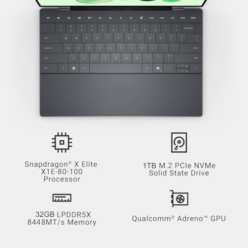 Dell XPS 13 9345 Business AI Laptop (13.4" 3K OLED Touchscreen, 32GB DDR5, 1TB SSD, Snapdragon X Elite (> Intel Ultra 7 165H)) Copilot+ PC, Backlit, FP, 27-Hour Battery, Wi-Fi 7, IR Webcam, Win 11 Pro - Image 2