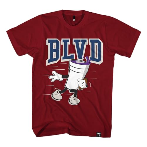 Mens Fashion T-Shirts Hip Hop Tees Loose Fit Heavyweight Short-Sleeve T-Shirt