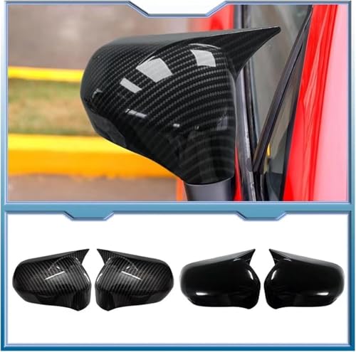 Ensemble de rétroviseurs extérieurs Civic 8e en noir mat pour capuchon d'aile